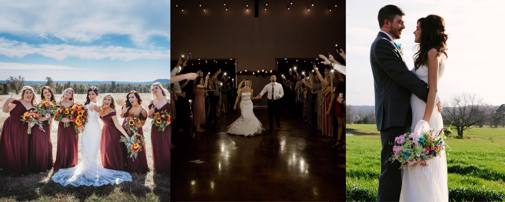 Wedding venue collage 